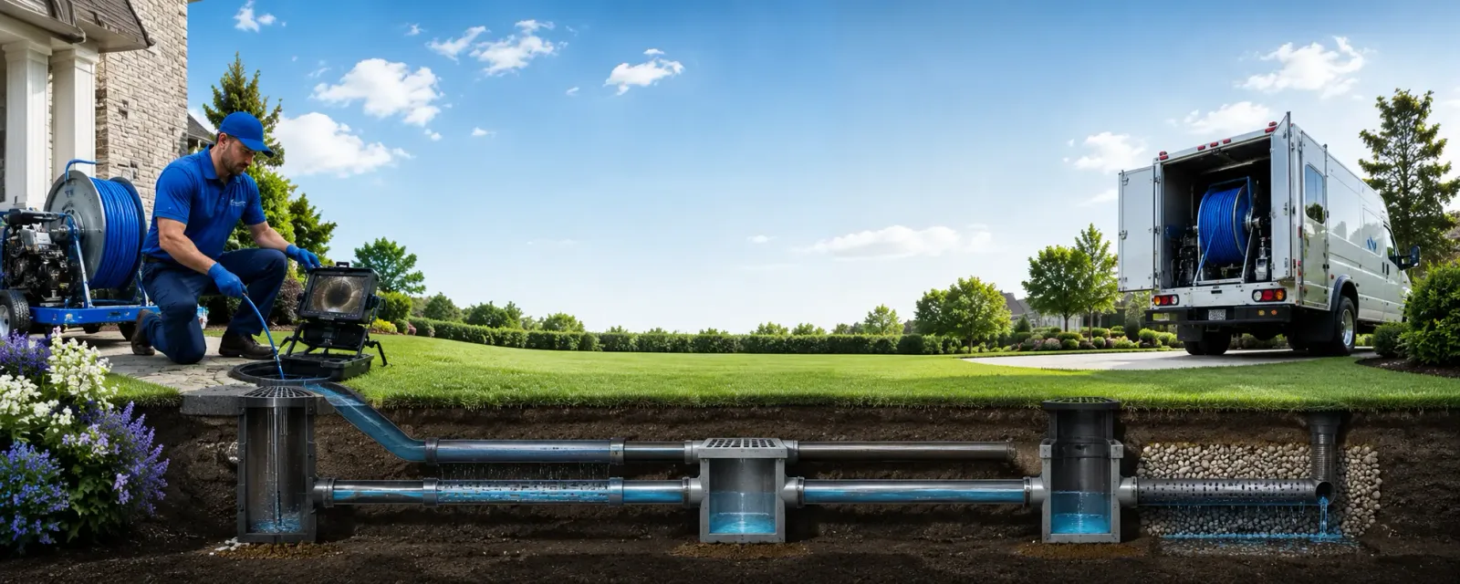 Outdoor drain cleaning information for Rudyard, MI
